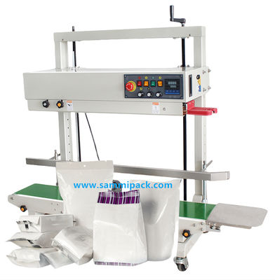 FRD-1200V Elektryczna półautomatyczna maszyna do uszczelniania cieplnego do ciągłego pionowego uszczelniania plastikowych torebek do napojów