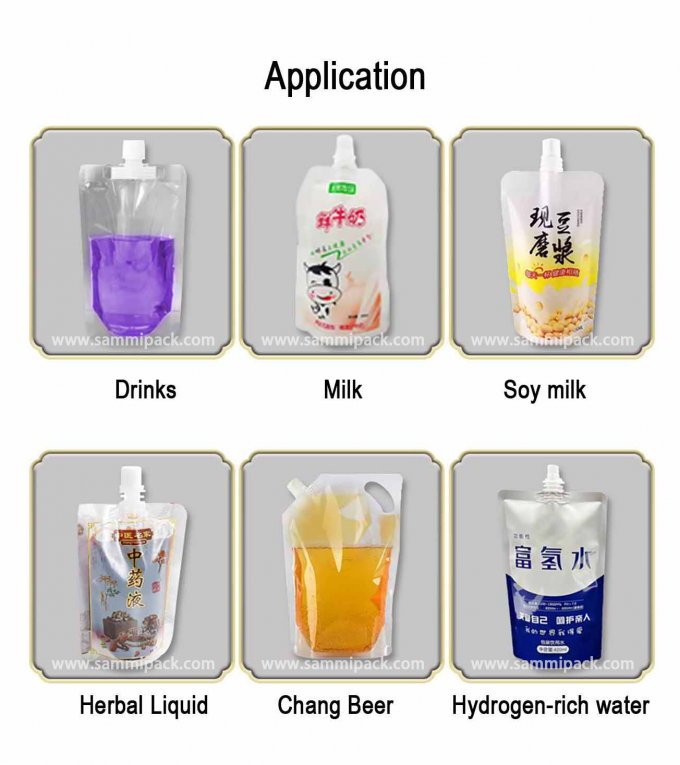 220V podwójne dyszki płynne wodę wypływ worek do wypełniania maszyny z stand up worek dyszki półautomatyczne wypełniacz i uszczelnienie 1