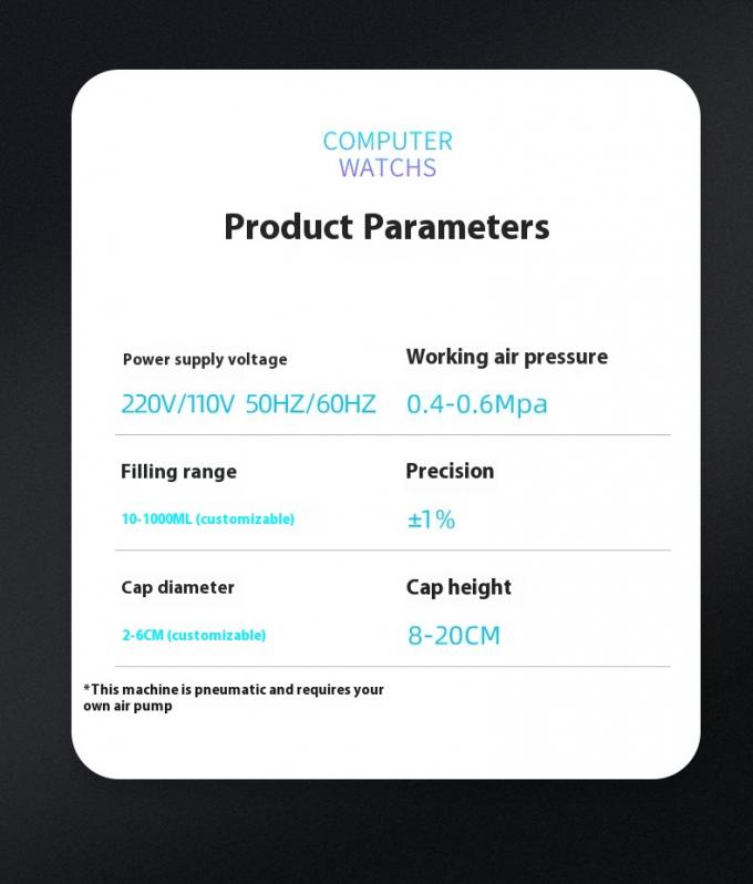 Wysokowydajna automatyczna stacjonarna 4-głowicowa magnetyczna pompa do napełniania i zakręcania płynów do wody i napojów 6