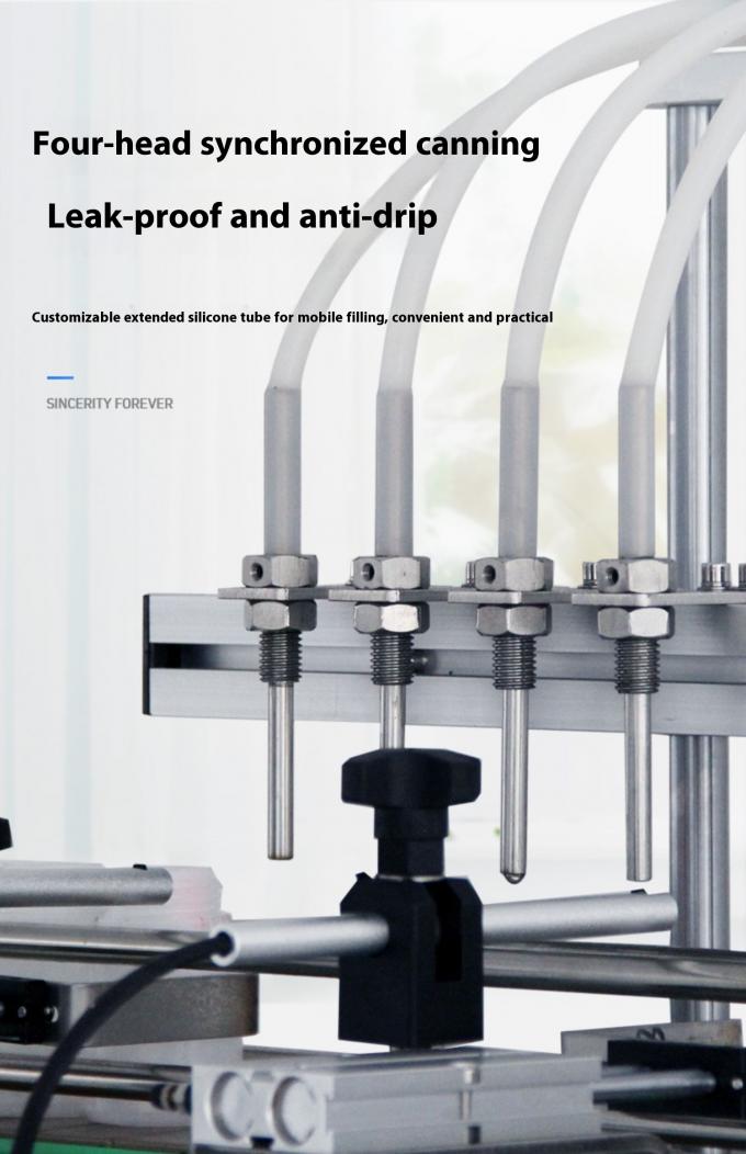 4-głowicowa, automatyczna, magnetyczna pompa do napełniania płynami na blat do soku, wody i oleju 7