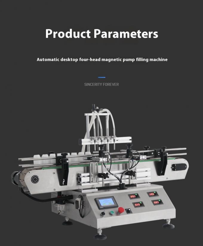 4-głowicowa, automatyczna, magnetyczna pompa do napełniania płynami na blat do soku, wody i oleju 9