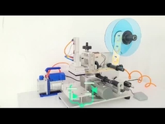 Dobrej jakości półautomatyczna płaska maszyna do etykietowania butli maszyna do pakowania z kodem