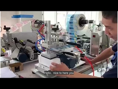 Bez pęcherzyków powietrza maszyna do etykietowania opakowań płaska powierzchnia z drukarką daty